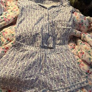 Roller Rabbit PurpleMonkey Print pajamas xl